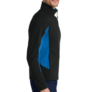 Veste de randonnée imperméable Rahsal Industries en gros, logo personnalisé DIY, softshell à capuche unisexe, coupe-vent d'hiver pour hommes - Product Image 3