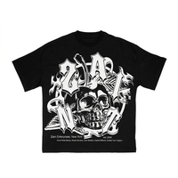 T-shirt graphique surdimensionné pour homme en jersey de coton premium 240 GSM, vert olive, impression sérigraphique personnalisée, impression en relief, broderie logo OEM