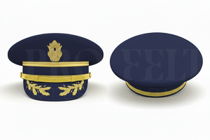 Adjustable Wool Polyester Premium Quality OEM Hand Made Embroidery Brim Peak <b>Caps</b> Latest Design Comfortable Uniform Visor <b>Hats</b> - Product Image 4