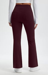 Leggings noirs taille haute pour femmes, coupe ajustée, tricotés en coton et élasthanne, couleur unie, respirants, longueur intégrale, pour l'hiver et le quotidien - Product Image 2