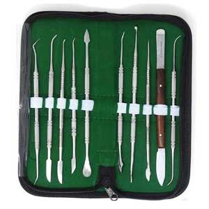 Ensemble de 10 spatules à double face pour la sculpture de la cire et de l'argile, avec étui, pour les arts et l'artisanat, kit d'outils de modelage - Product Image 2