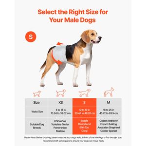 Pannolini Monouso per Cani Maschi con Indicatore di Umidità, Fascia Addominale Antiperdita a 360 Gradi, Super Assorbenti, Marca Doggi - Product Image 2