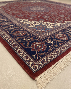 Alfombra DECORDEC de Lana Antideslizante, Ecológica, Moderna, con Diseño Floral, Borde Botánico Ornamental, de Lujo para Sala de Estar - Product Image 5