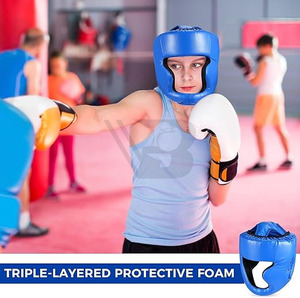 Protège-tête universel d'hiver de haute qualité pour MMA et boxe, réglable, résistant aux chocs, écologique, lavable, fermeture à pression - Product Image 2