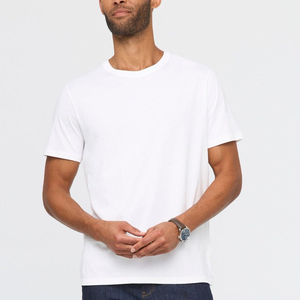 Camisetas de Primera Calidad con Logotipo Personalizado, Ligeras, 100% Algodón, Transpirables, para Hombre, Camisetas Lisas de Algodón Lavado - Product Image 2