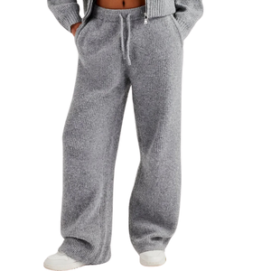 Women's Short Full Zip Hooded Tracksuit <b>Set</b> Sleeve Top Wide Leg Trousers Elastic Drawstring Waist <b>Two</b> <b>Piece</b> Casual <b>Lounge</b> Outfit - Product Image 5