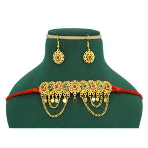 Martasha diseñador islámico Ramadán especial chapado en oro UAE joyería especial Dubai joyería collar pendiente conjunto Joyería Árabe - Product Image 4