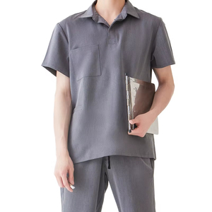 Ensemble de blouses médicales en polycoton pour infirmières, ensemble de blouses médicales unisexes, différentes couleurs, haute qualité, tricoté, écologique, personnalisé - Product Image 3