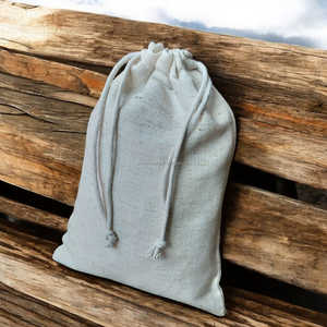 Hemp <b>Drawstring</b> Bag Natural Color Solid Pattern Custom Printing Low Moq Sustainable Reusable Eco Friendly Craft Storage <b>Pouch</b> - Product Image 5