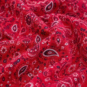 Chemise de travail unisexe en coton imperméable rouge réfléchissant à manches longues, haut d'uniforme haute visibilité avec poche et imprimé bandana - Product Image 6