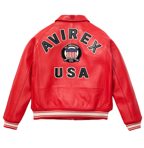 <b>Men's</b> Varsity Bomber <b>Jacket</b> Genuine <b>Leather</b> Letterman Coat Embroidered Baseball Collar Winter Waterproof Reversible Polyester - Product Image 4