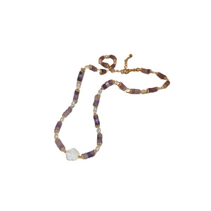 Collar de Perlas de Agua Dulce de Alta Calidad de 6-7 mm Recomendado por el Vendedor, Collar de Perlas con Baño de Oro de 4-5 mm - Product Image 5