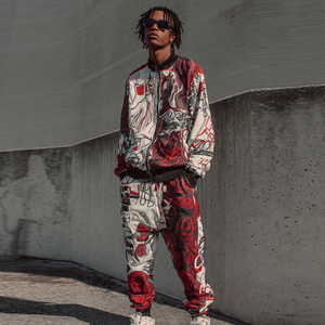 Ensemble de survêtement de jogging par sublimation pour homme, avec sweat à capuche et pantalon de jogging imprimés sur mesure, idéal pour l'hiver - Product Image 5