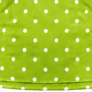 Lime Green Polka Dot Women <b>Mock</b> <b>Neck</b> Short Sleeve T Shirt Slim Fit Stretch Printed Casual <b>Top</b> Fashion Summer Wear Wholesale - Product Image 6