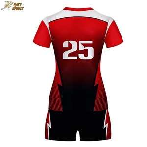 Custom Lightweight 100% Polyester Volleyball Uniform Set with Jersey and Shorts for Men Team Sports - Product Image 3