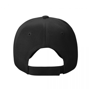 Casquette de baseball noire à 6 panneaux unisexe en sergé de coton avec logo brodé sur le devant, style décontracté ajusté pour adultes - Product Image 3
