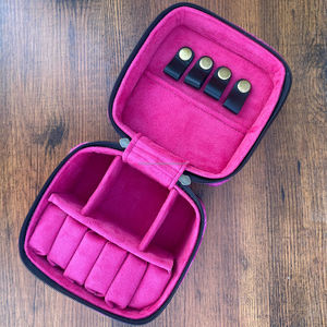 Nouveau à la mode Vintage Western fabriqués à la main métallique cheveux cacher fourrure cuir boîtes à bijoux mignon voyage essentiel stockage minimal - Product Image 5