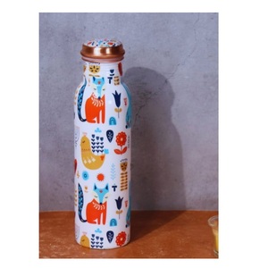 Bouteille d'eau en cuivre de qualité supérieure avec finition émaillée, design luxueux, vaisselle créative, au prix le plus bas - Product Image 4