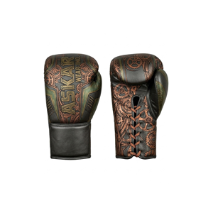Gants de boxe Askar Wear Ind en cuir à lacets, pour adultes, entraînement complet des doigts, 12 oz, gants de combat - Product Image 4