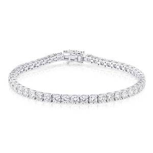 Pulsera de tenis de oro de 14K con diamantes cultivados en laboratorio de 7.3 CT, corte brillante, certificado IGI, chapado en rodio, joyería de lujo para ocasiones festivas - Product Image 2