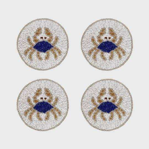 Trendy Elegant Handcrafted <b>Beaded</b> Embroidery <b>Coasters</b> Waterproof Customizable Stylish European Style Offset Promotional - Product Image 4