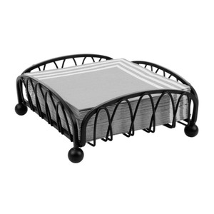 Porte-serviettes en fer au design minimaliste, de forme triangulaire, finition noire mate, idéal pour la décoration intérieure et les cadeaux. - Product Image 3