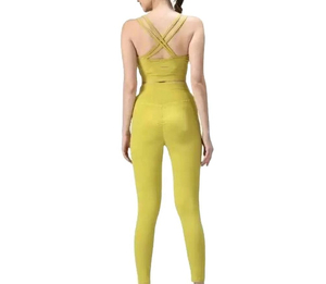 Ensemble de yoga pour femmes, vêtements de fitness, tenue de sport confortable, haut personnalisé, haut tendance, best-seller, ensemble de yoga pour femmes - Product Image 4