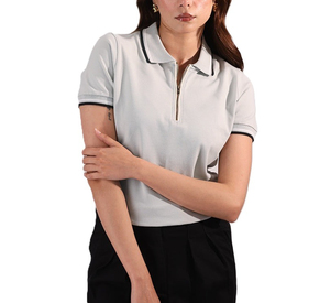 Polos classiques pour femmes, vente en gros au meilleur prix, polos unis personnalisés, polos de sport pour femmes avec logo personnalisé - Product Image 4