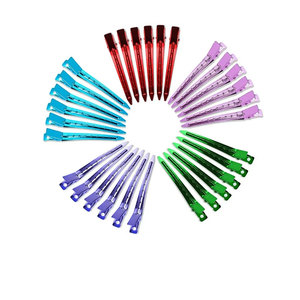 Pinces à cheveux professionnelles en acier inoxydable avec poignée confortable, petites pinces de sectionnement, mini pinces à pression pour la coiffure en salon - Product Image 6