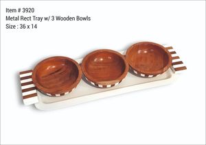 Bol de service rond en bois d'acacia de qualité supérieure, design contemporain, pour table de cuisine, hôtels et cafés, qualité export. - Product Image 6
