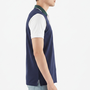 Chemise de golf à manches courtes en coton 100% avec logo brodé personnalisé, style décontracté, respirante, style hip hop, coupe ample, polo - Product Image 2