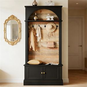 Appendiabiti da Ingresso con Ganci, Scarpiera e Portaoggetti - Product Image 1