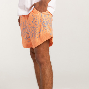 Custom Men Casual Mid Mesh Shorts Breathable Quick Dry Eco-Friendly Drawstring Closure Gym Workout Athletic Basketball Training - Product Image 3
