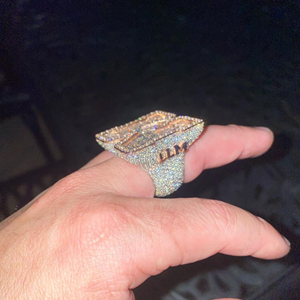 <b>Men</b>’s Bling <b>Ring</b> 925 Sterling <b>Silver</b> Diamond <b>Ring</b> Hip Hop Diamond <b>Ring</b> with VVS Clarity Round Cut Diamond <b>Ring</b> <b>for</b> Sale Export - Product Image 3