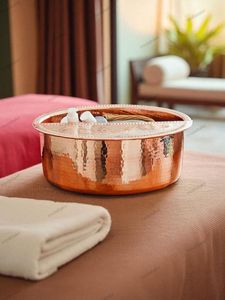 Brilliant Copper Pedicure Bowl Professional Foot Care <b>Basin</b> Luxury Spa Treatment Handmade Durable Quality - Product Image 4