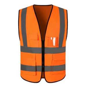 เสื้อกั๊กนิรภัยสะท้อนแสงคุณภาพสูง NESTA SPORTS ผ้าตาข่ายแบบมองเห็นได้ชัดเจน พร้อมกระเป๋าสำหรับงานแรงงานและก่อสร้าง - Product Image 3