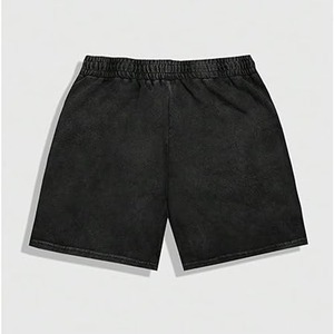 กางเกงขาสั้นออกกำลังกายผู้ชายเอวกลาง ทรงลำลอง ผ้าตาข่ายระบายอากาศ 100% ผ้าฝ้าย เอวยางยืด มีกระเป๋าโลโก้ด้านหน้า - Product Image 5