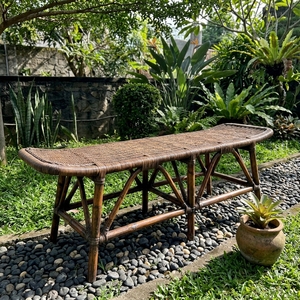 New Modern Minimalist Teak <b>Bench</b> Comfortable Dining Living Room Patio Garden - Product Image 4
