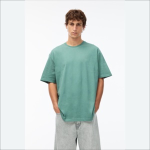 Camiseta de Algodón 100% Personalizada para Hombre, Estilo Holgado, Hombros Caídos, Calidad Premium, Corte Holgado, Camisetas de Algodón Lisas - Product Image 2