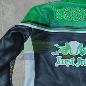 Men's Racing <b>Armored</b> <b>Jacket</b> <b>With</b> Motorbike <b>Leather</b> <b>Jackets</b> <b>Motorcycle</b> <b>Leather</b> <b>Jackets</b> Street Biker - Product Image 3