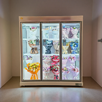 Máquina Expendedora Refrigerada Personalizable con Logotipo para Exteriores, para Floristerías, con Diseño de Flor