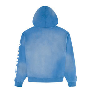 เสื้อฮู้ดซิปสีน้ำเงินสำหรับผู้ชาย Avirex ทรงปกติ ผ้าเฟรนช์เทอร์รี่ พิมพ์ลายลำลอง พร้อมโลโก้ด้านหน้าและแบรนด์ดิ้งที่แขนเสื้อ - Product Image 2