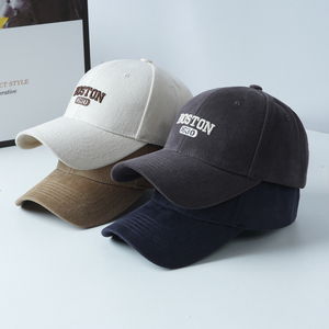 Casquettes de baseball en jean en gros pour hommes et femmes, broderie 3D de haute qualité, ajustables, à calotte rigide, style étudiant coréen, en tissu courant - Product Image 2