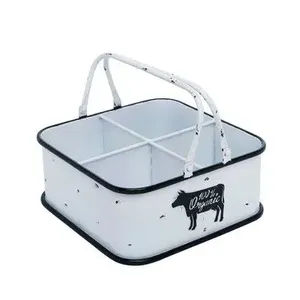 Carrito galvanizado resistente para transportar artículos esenciales para picnics en fiestas al aire libre, barbacoas en el patio trasero y servir bebidas - Product Image 5