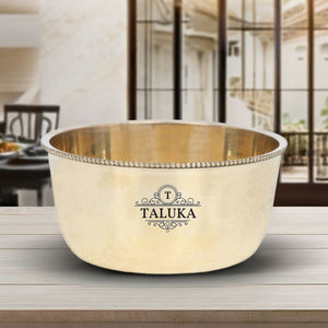 Anillo superior para servir comida, cuenco de latón, fabricante indio, 12 Oz - Product Image 2