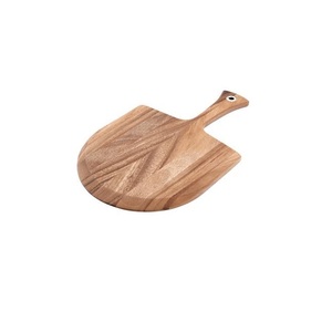 Tabla de cortar de madera natural rústica hecha a mano, tabla de picar sólida, tabla de servir para cocina con asa para preparación y servir alimentos - Product Image 2