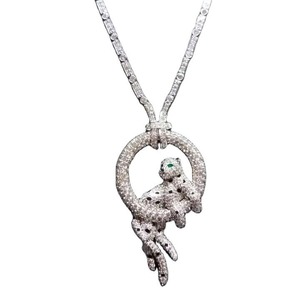 Colgante de Moissanita Estilo Pantera de Oro de 14 Quilates de Alta Calidad, el Más Vendido, para Fiestas de Chicas - Product Image 4