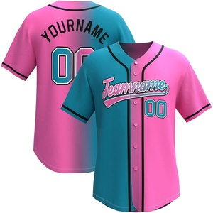 Camiseta de Béisbol Nueva Personalizada de Alta Calidad al por Mayor, Uniformes Deportivos de Poliéster para Hombre, Servicio OEM - Product Image 2