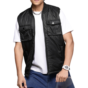 Wholesale Plus Size Puffer Vest Customized Warm Sleeveless Thick Zipper Closure <b>Quilted</b> Jacket High Quality Waistcoat Gilet - Product Image 1