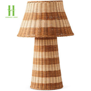Best Selling Rattan Lamp Base Table Lamp Handwoven Pendant <b>Light</b> for Home <b>Decoration</b> OEM Variety of Colors From Vietnam Factory - Product Image 3